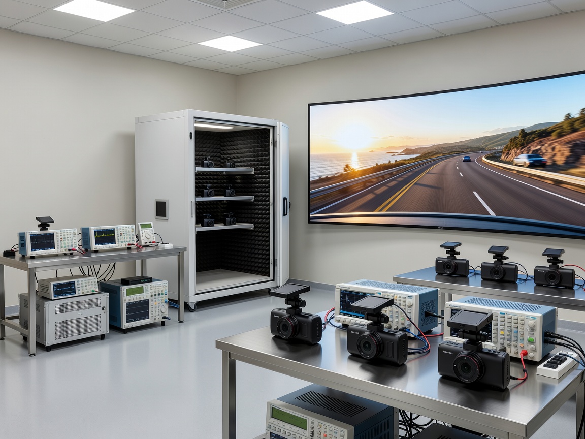 Render of a clean technical testing laboratory
