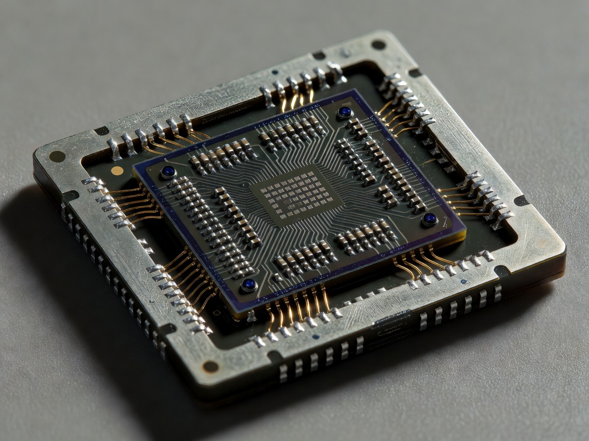 Macro 3D render of an image sensor chip used in dashcams